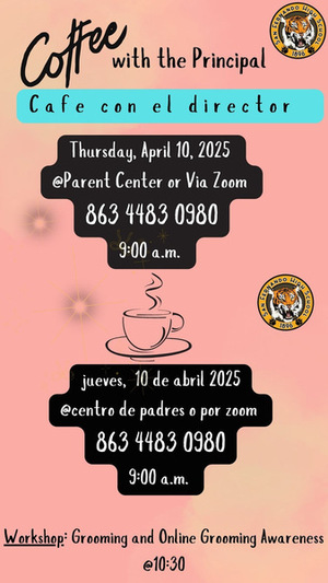 Join us for Coffee with the Principal!
